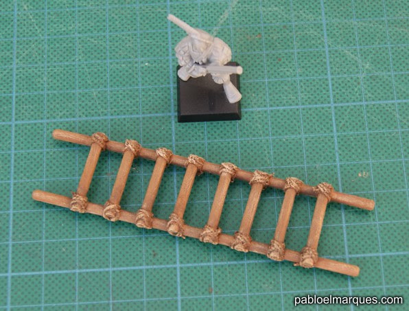 Escalera con cuerda Escalera con cuerda