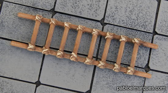 Escalera con cuerda Escalera con cuerda