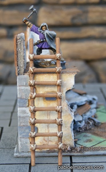 Escalera con cuerda Escalera con cuerda